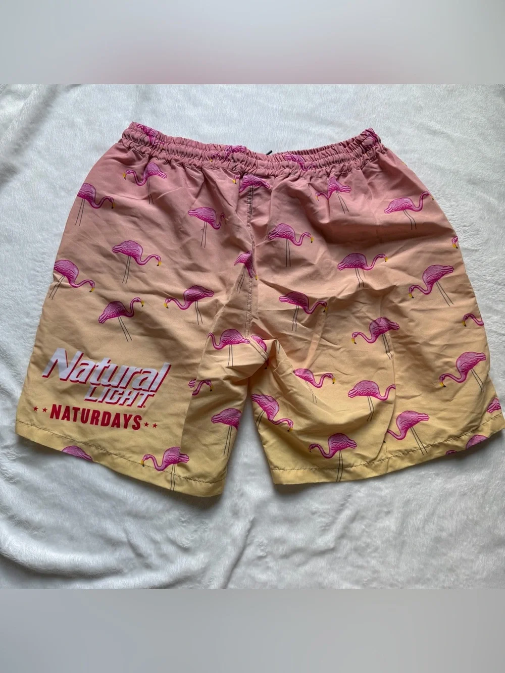 Rage On! Naturdays Swim Trunks Pink and Yellow